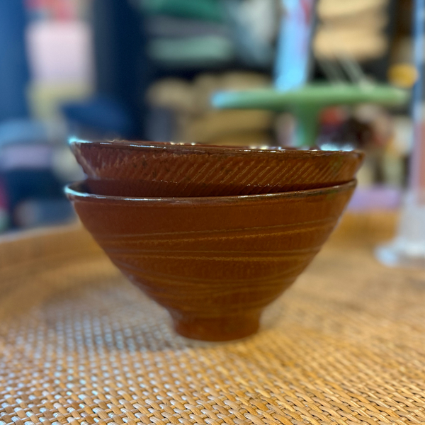 Orange Ramen Bowl, Large Swirls