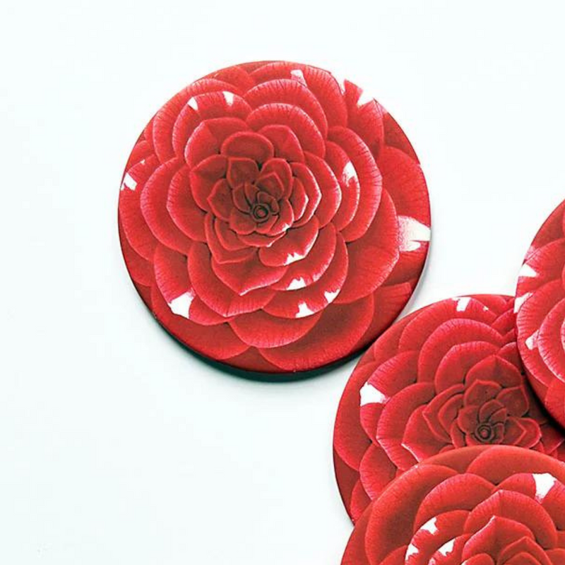 S/4 Flower Coasters