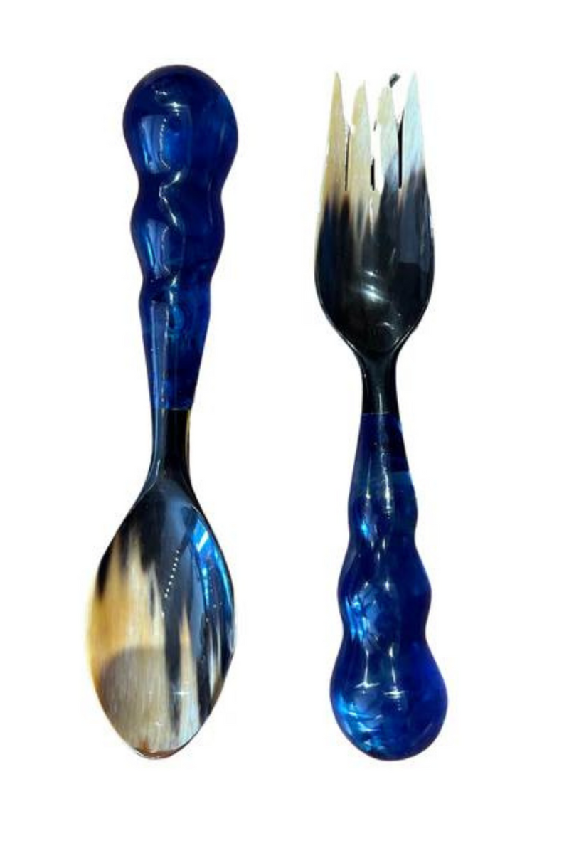 Navy & Horn Mardi Gras Servers