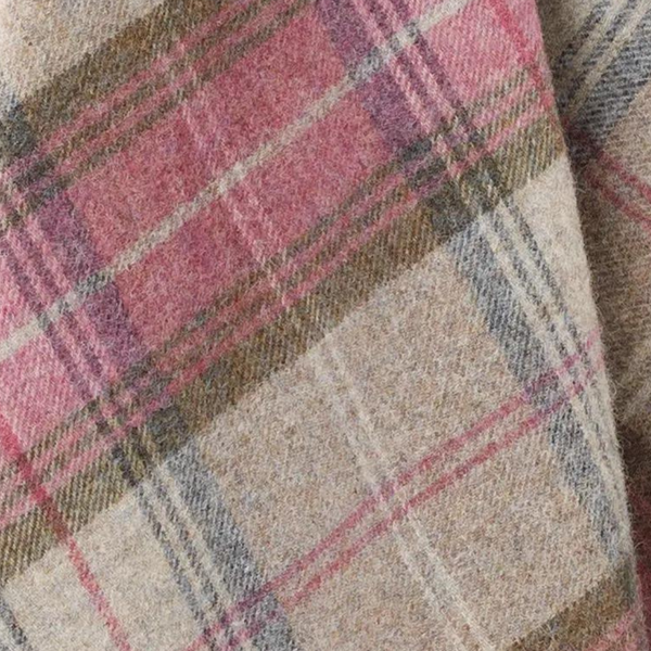 Stroud Heather Tartan Wool Throw