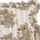 Marseille Mud Ruffle Pillow 14” x 40”