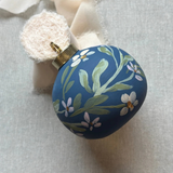 Midnight Floral Christmas Ornament