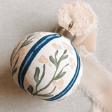 Vintage Style Striped Tulip Christmas Ornament