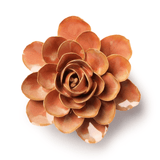 Peach Pink Begonia Ceramic Botanical