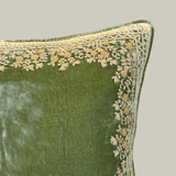 Jamila Frame Light Green Pillow, 16" x 16"