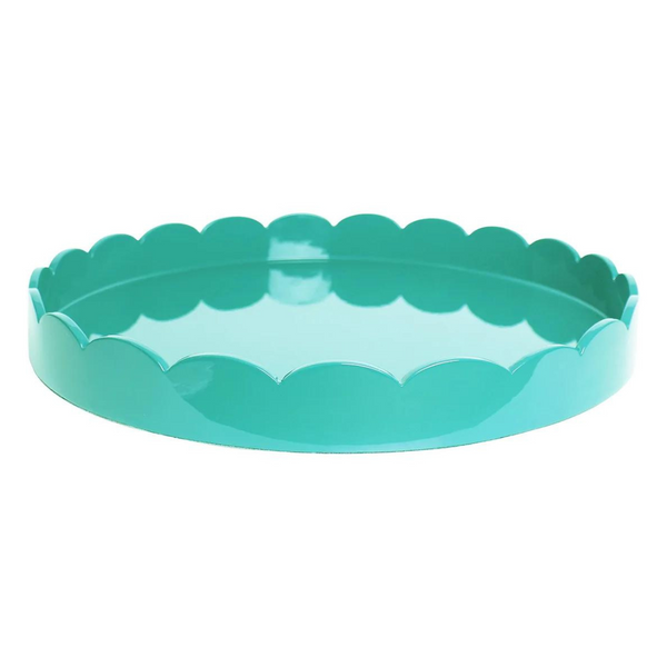 Scalloped Turquoise Tray
