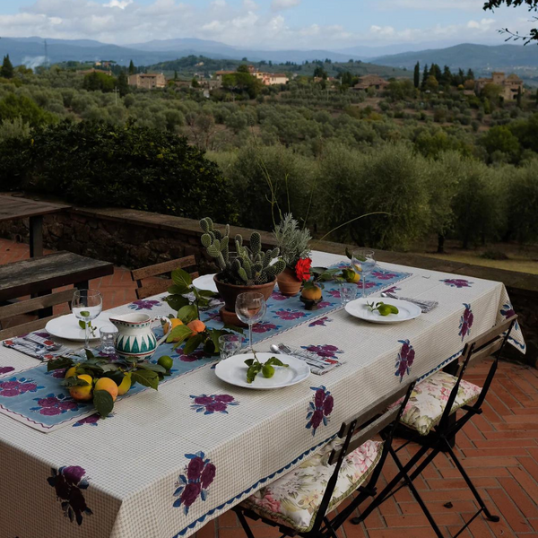 60 x 110 Indira Block-printed Tablecloth