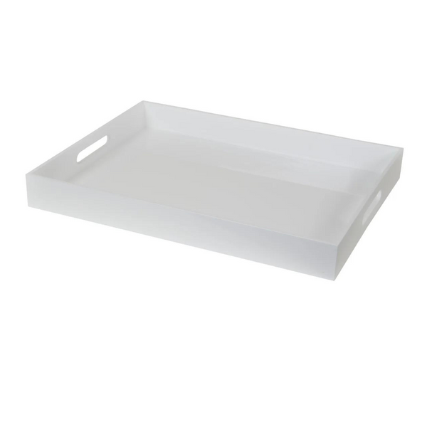Large Lacquer Tray, White