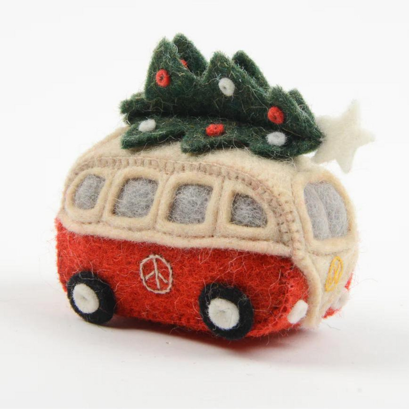 Christmas Tree Hippie Bus