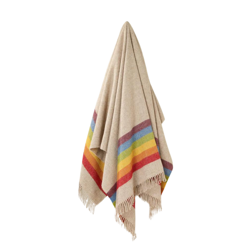 Pride Rainbow Throw, Beige