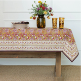 Garden Plum & Ochre Tablecloth