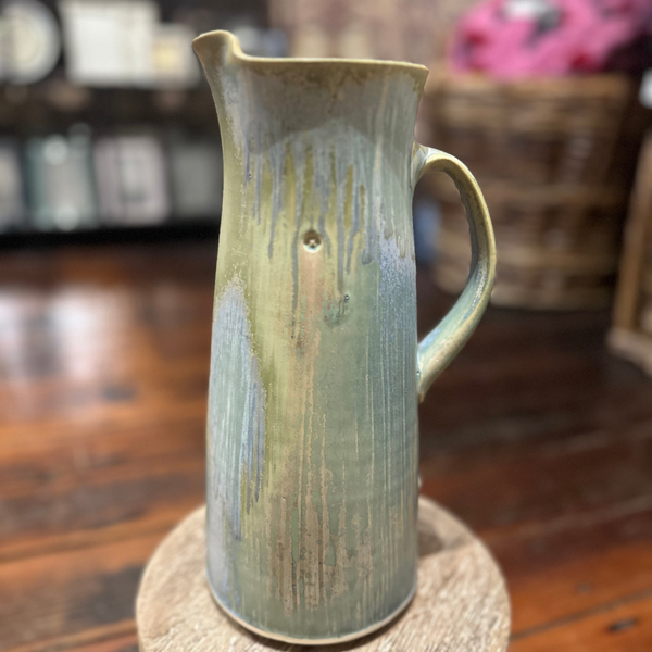 Blue/Green Pitcher, 11"