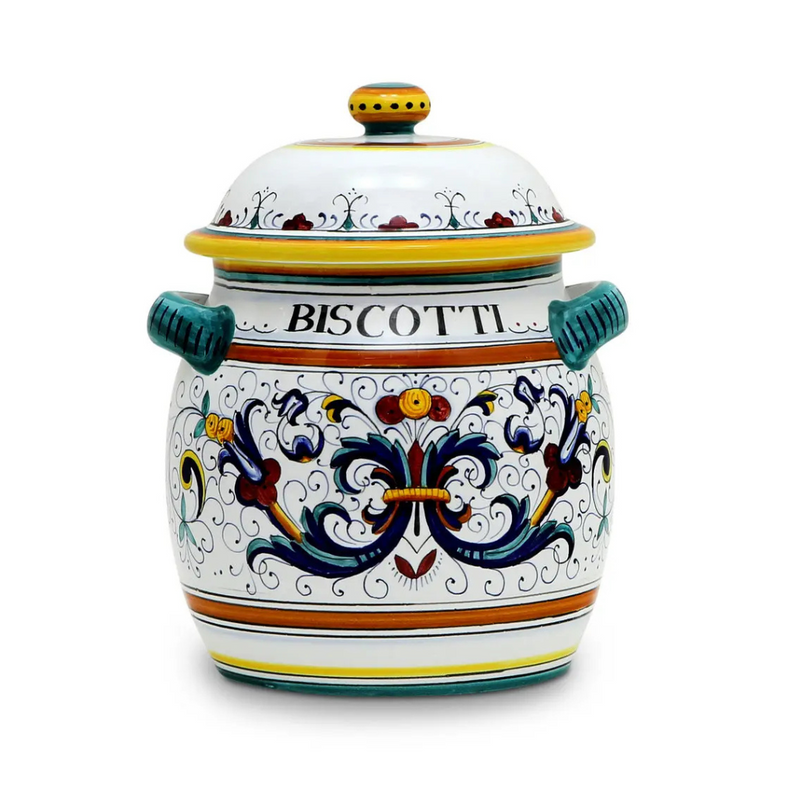 Ricco Deruta Biscotti Jar