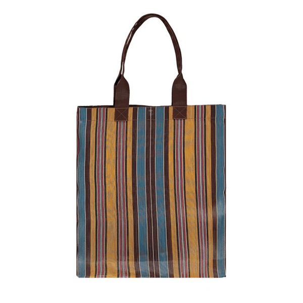 Market Tote, Saffron, Blue & Rose