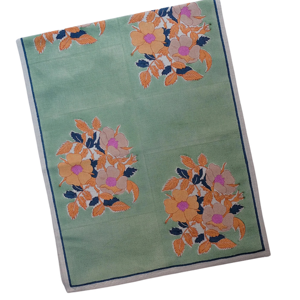 Dia Sage Block-printed Runner