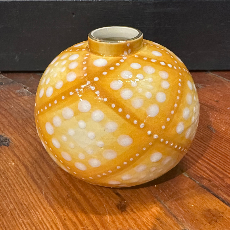 Mustard Tjanting Bud Vase