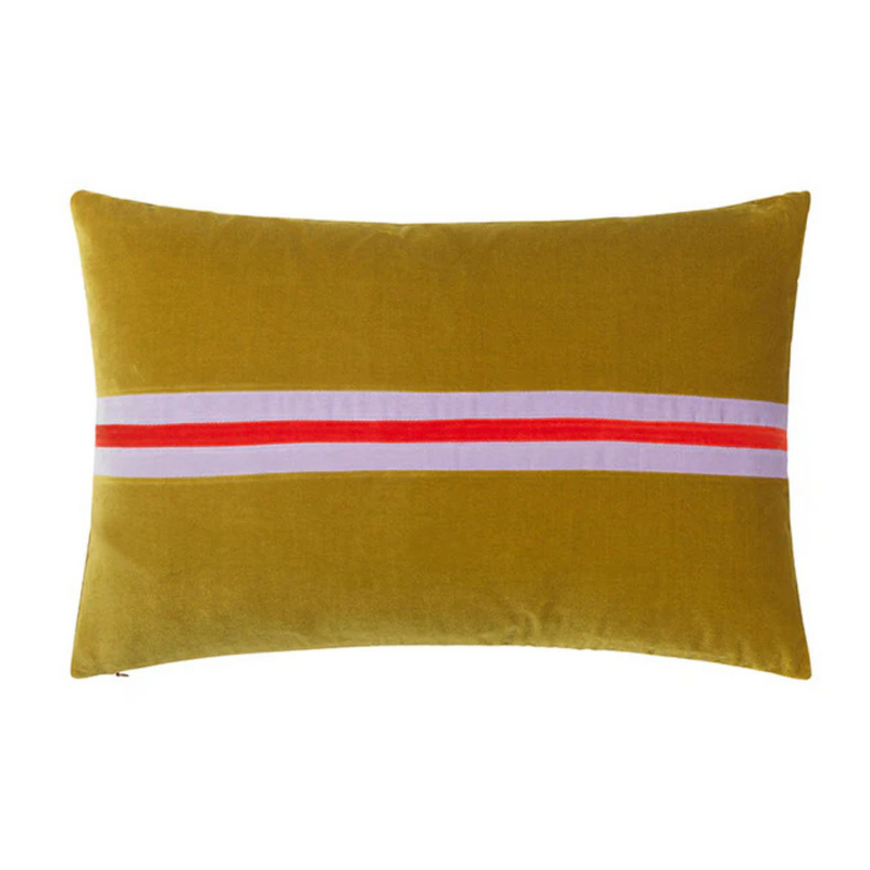 Harlow Pillow - Golden Olive/Lavender/Tomato