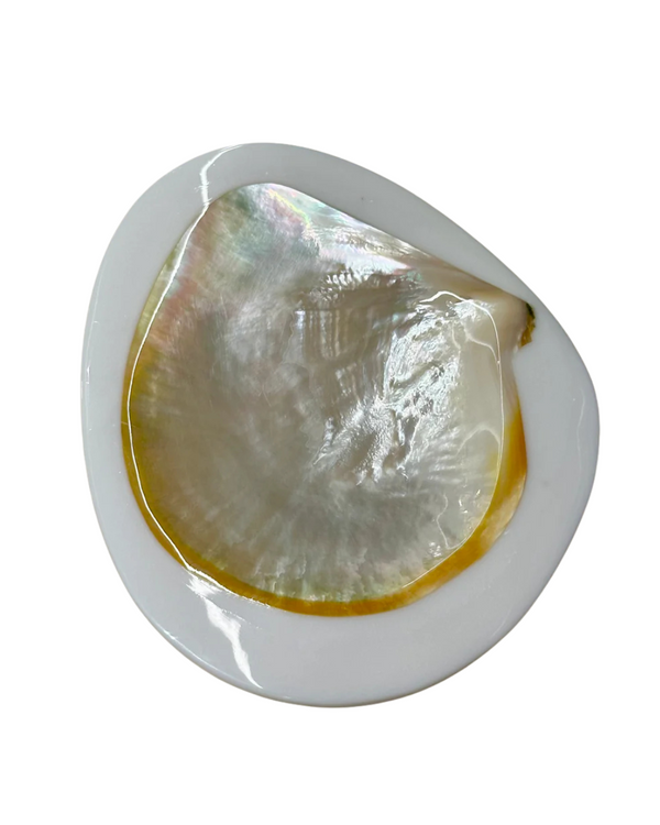 Caviar Dish, Opaque Ivory