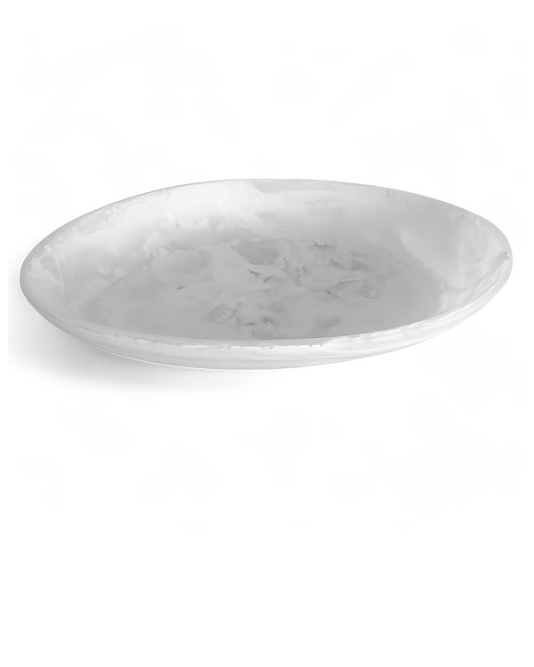 White Swirl Coastal Bowl
