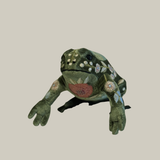 Liza Light Green Silk Frog
