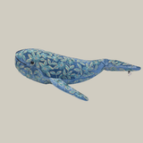 Moira Silk Whale in Riviera Blue