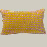 Dotty Corn Yellow Pillow, 12" x 20"