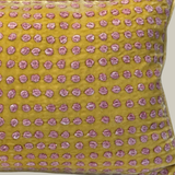 Dotty Corn Yellow Pillow, 12" x 20"