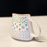 White/Pink Saucy Jug