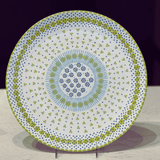 White/Green Cake Plate
