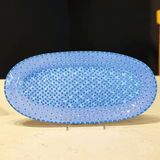 Lilac/Blue Oval Platter