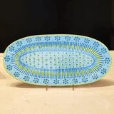 Light Blue Oval Platter