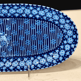 Dark Blue Oval Platter