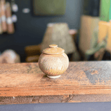 Small Carved Teadust Jar