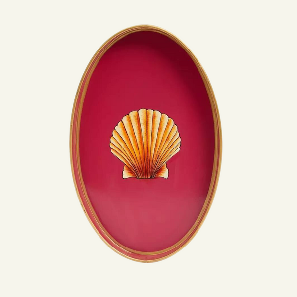 Pink Shell Iron Tray