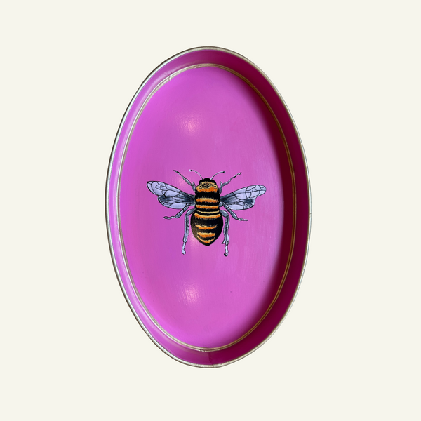 Pink Bee Iron Tray