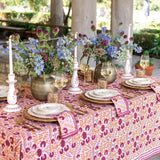Cactus Flower Mauve & Lavender Tablecloth