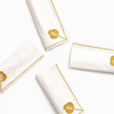S/4 Ochre Pomegranate Napkins