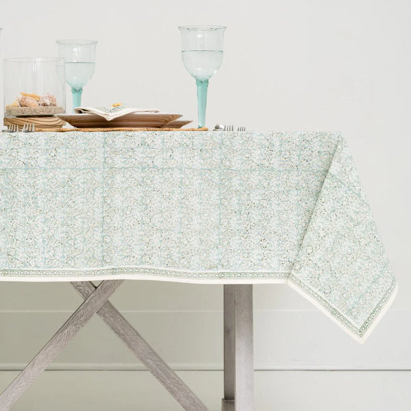 Seashell Seafoam Tablecloth
