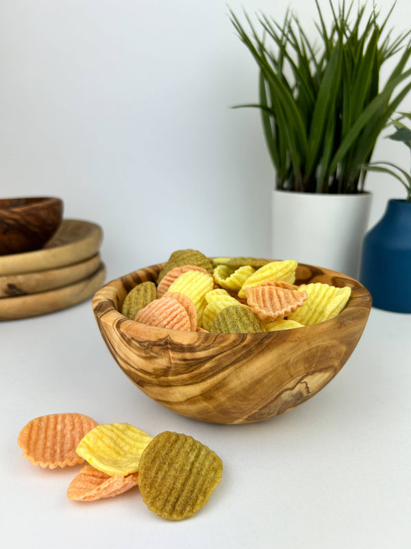 Small Olive Wood Snack Bowl