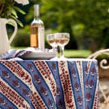 Provence Avignon Red & Blue Tablecloth