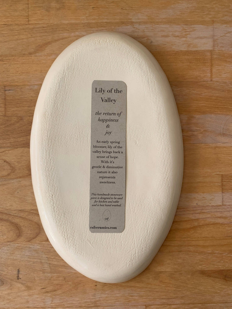 Lily of the Valley Oval Platter