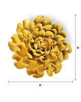 Buttercup Yellow Hawthorn Ceramic Flowers - Botanicals