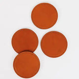 S/4 Leather Coasters