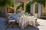 Chloe Blue & Brown Tablecloth