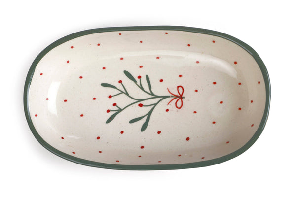 Mistletoe Serving Dish