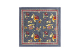 S/4 Pansy Red/Grey Napkins
