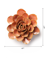Ceramic Botanical Decor Flower Shop Gift Peach Pink Begonia