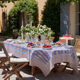 Provence Avignon Red & Blue Tablecloth