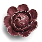 Peony Purple Wall Sconce Gift Box Ceramic Flower