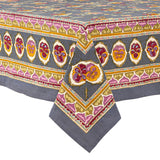 Pansy Red & Grey | French Tablecloths